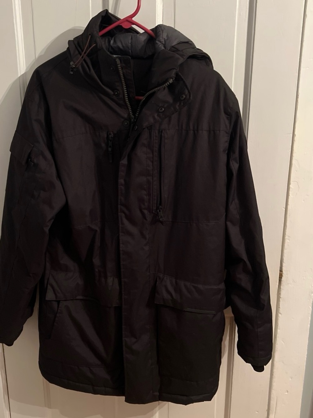 Hawke & Co Black Hooded Puffer Coat